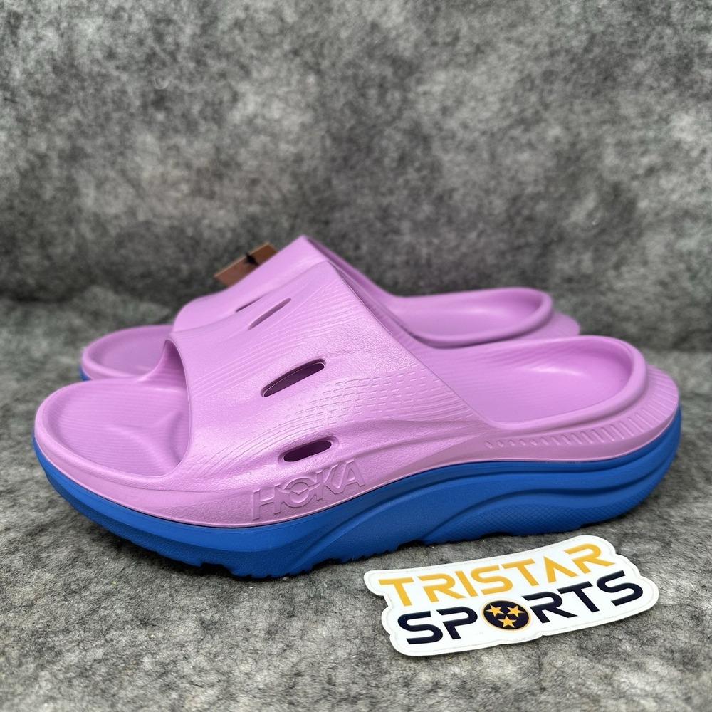 Hoka Ora Recovery Slide 3 Womens Size 5 Cyclamen Coastal Sky 1135061-CCSK